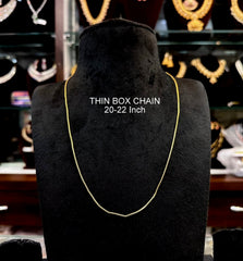 CHAINS AND HASLI Thin box chain handmade 20-22