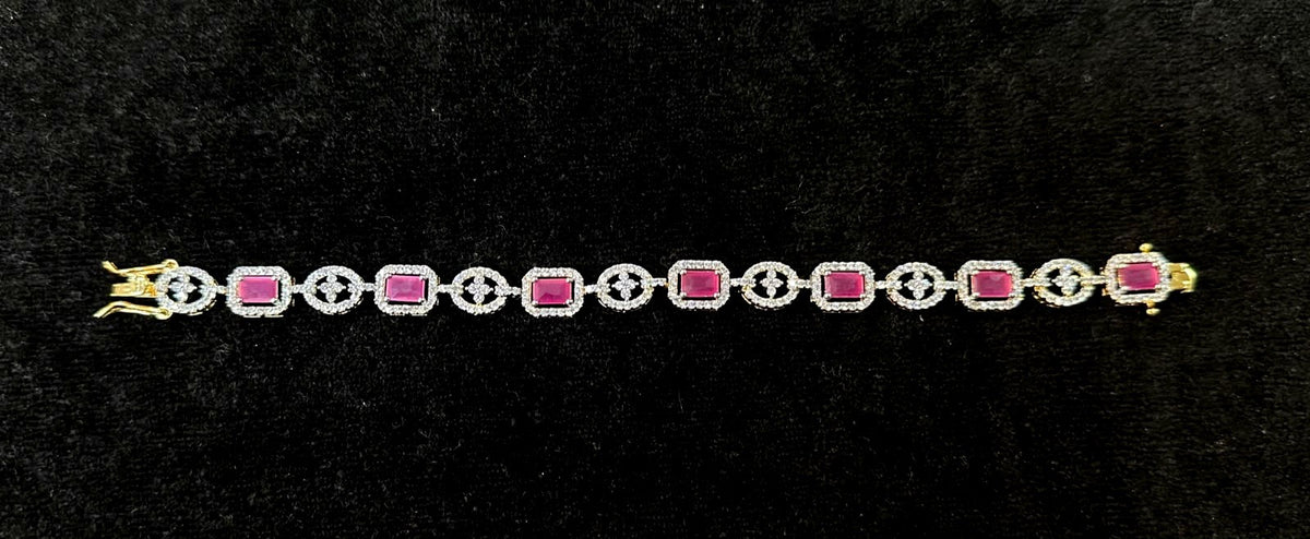 BRACELET/BANGLE BG035 RUBY 2 '6 Openable Bangle