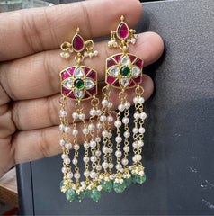 Earring Earrings 258 JADAU MULTI COLOR