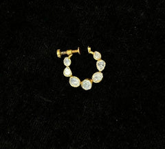 ACCESSORIES Nose ring 14 SILVER MOISSANITE medium