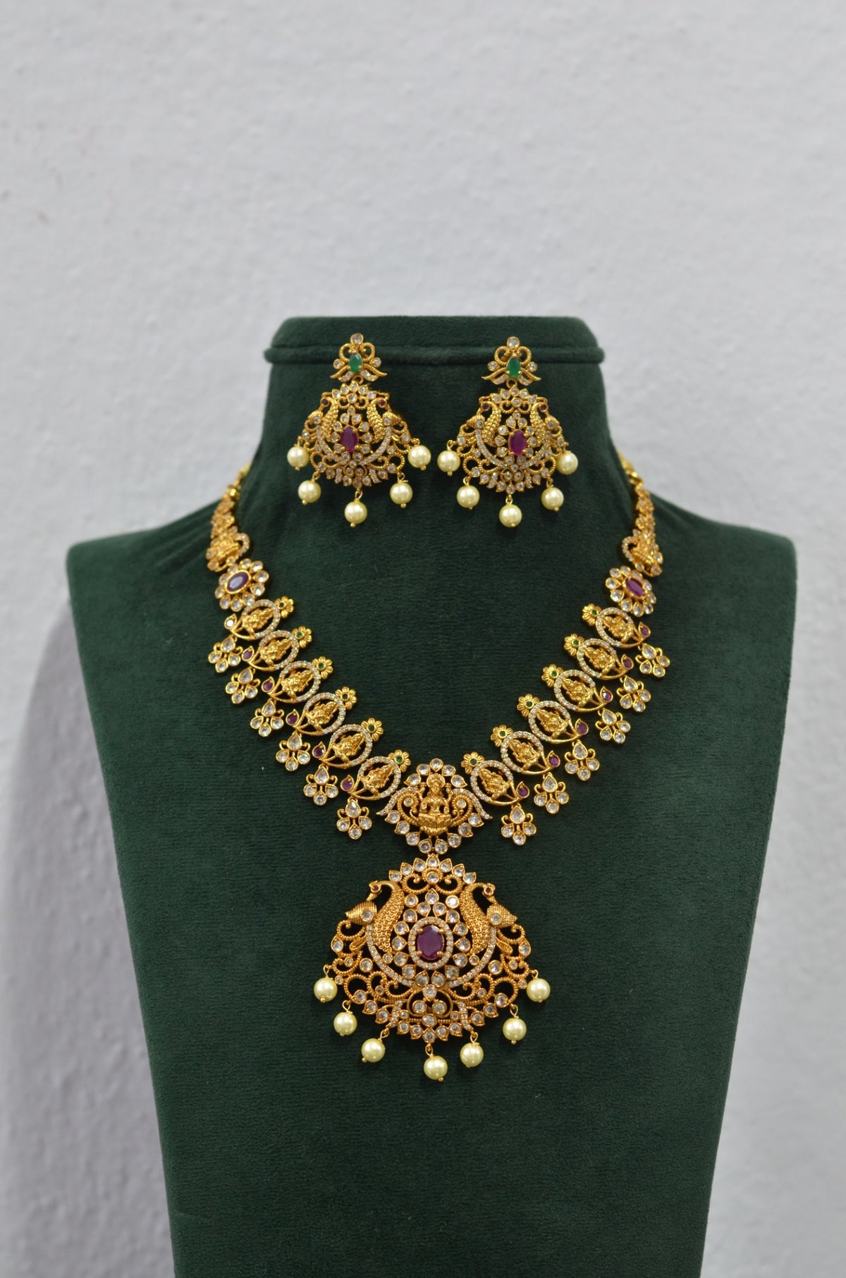 NECKLACE NK036 MATTE NAKSHI MULTI COLOR