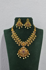 NECKLACE NK036 MATTE NAKSHI MULTI COLOR