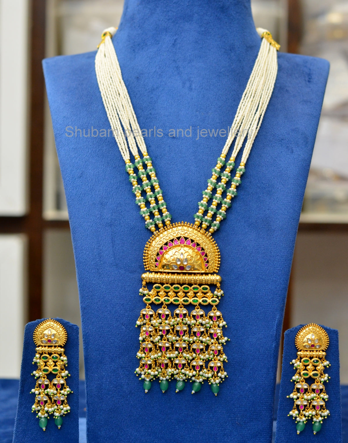 NECKLACE necklace 227 Kundan EMERALD