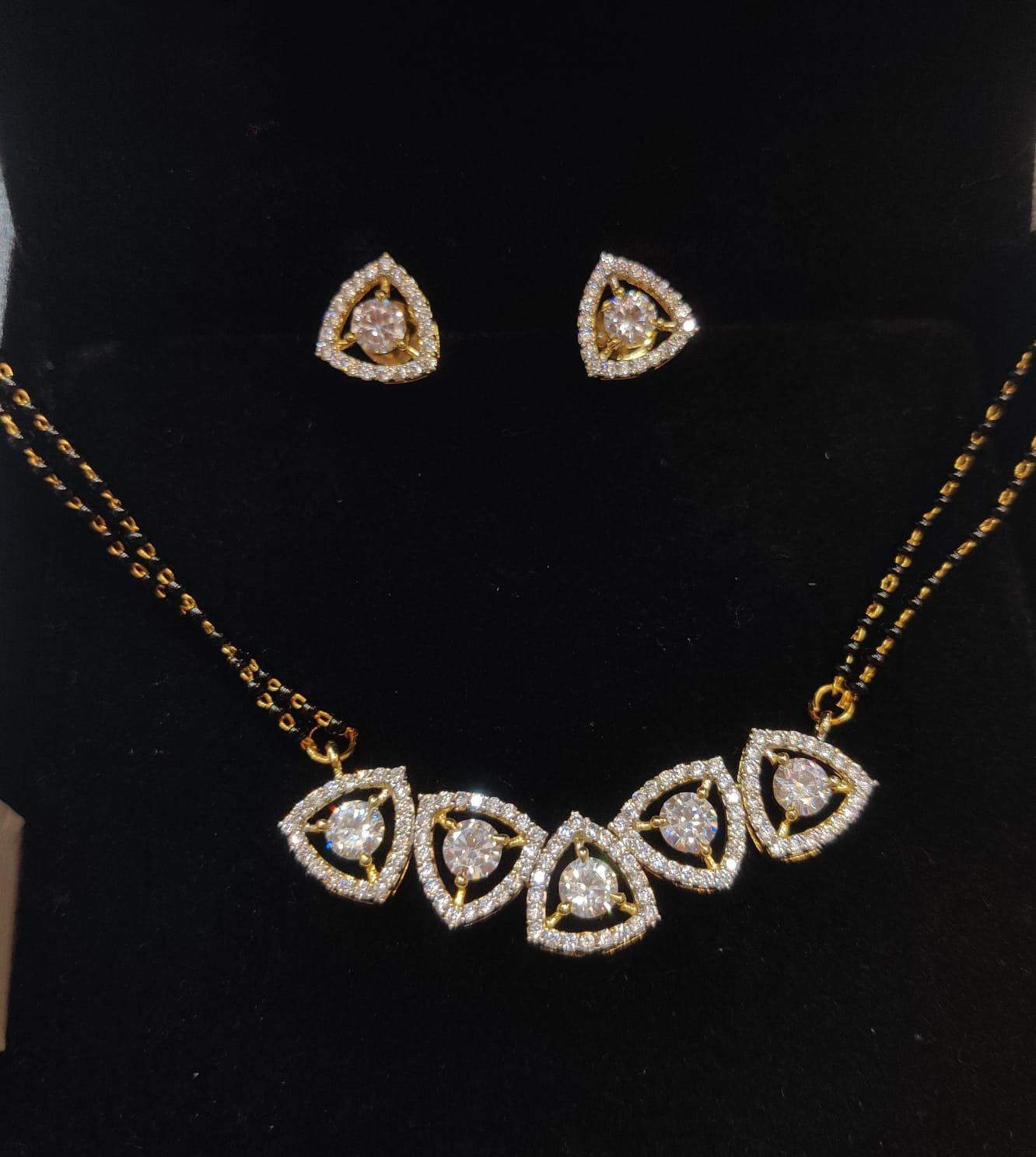 MANGALSUTRA MNG015 DIAMOND  WHITE
