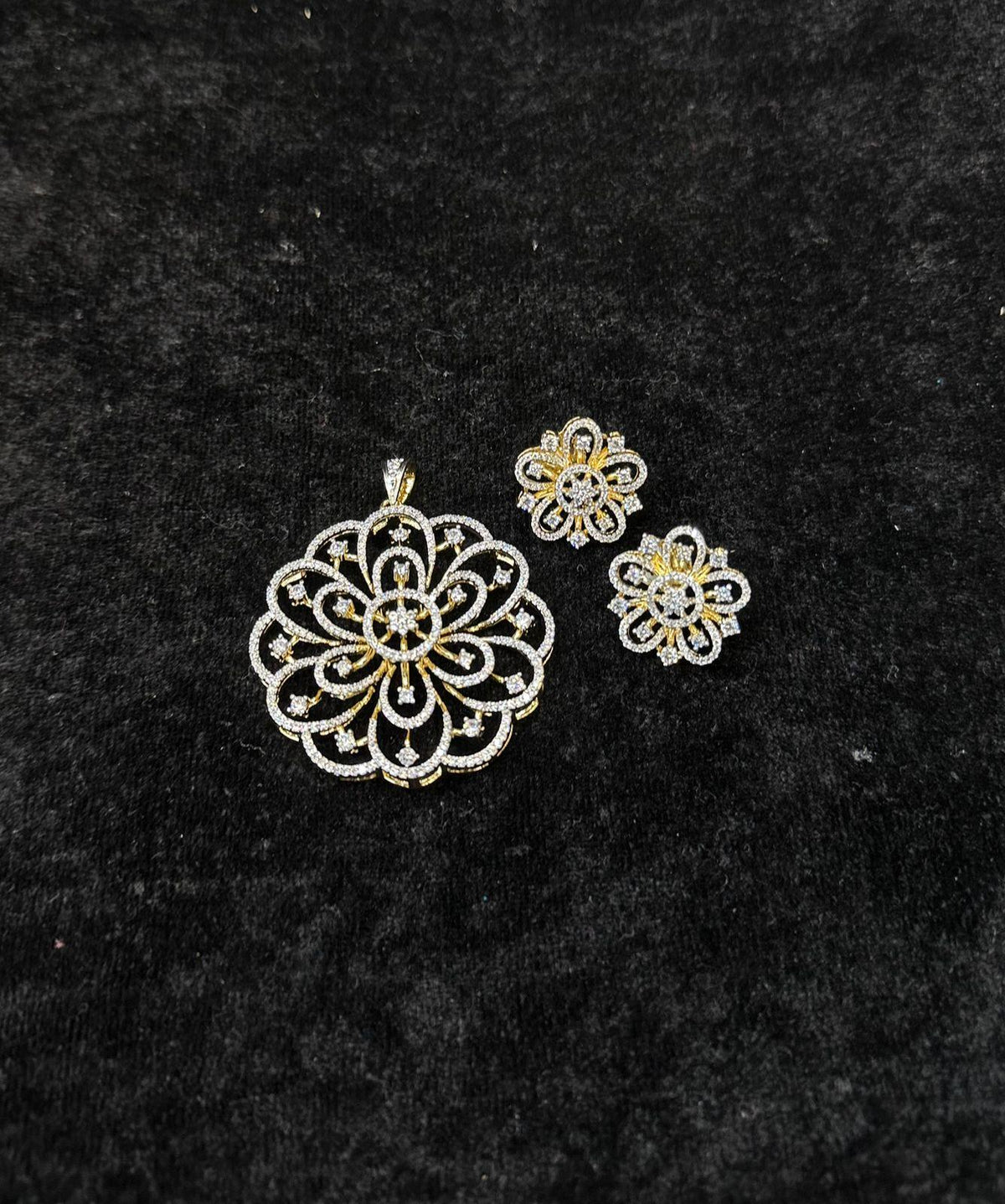 PENDANT SET CHAINS pendant set 016 DIAMOND WHITE