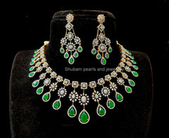 NECKLACE necklaced 568 DIAMOND EMERALD