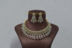 NECKLACE Nk198 DIAMOND  RUBY