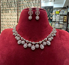 NECKLACE necklace 671 DIAMOND DUAL PLATING DIAMOND LOOK