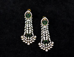Earring earrings 214 DIAMOND EMERALD