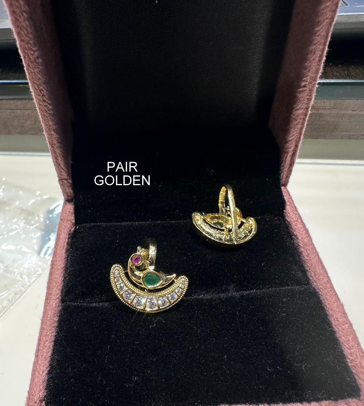 ACCESSORIES  Bagudi 029 GREEN - BAI029 GOLDEN STONE medium