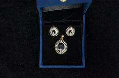 PENDANT SET / LOCKETS Locket 037 DIAMOND EMERALD