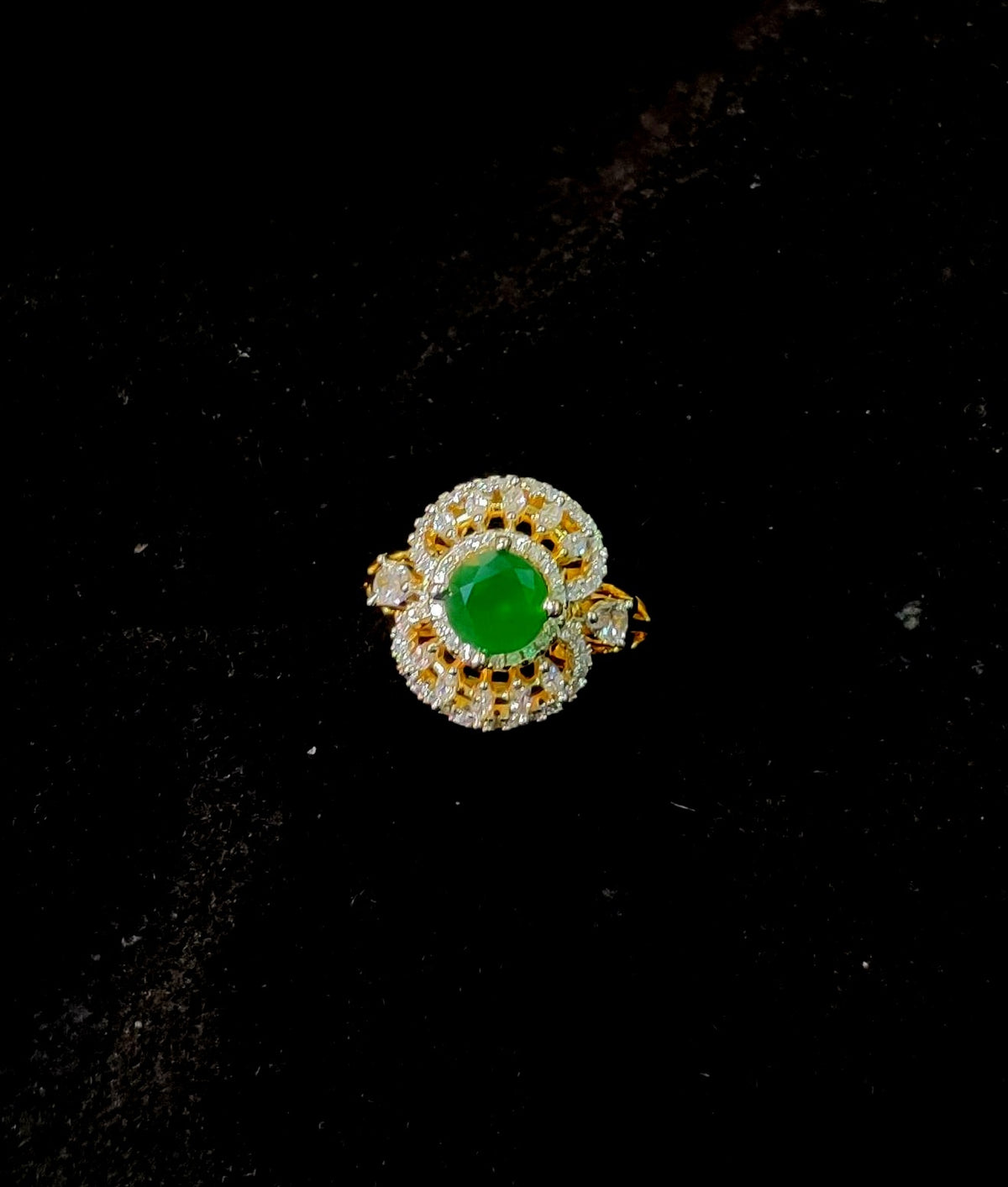 FINGERRING Fingering 016 DIAMOND EMERALD