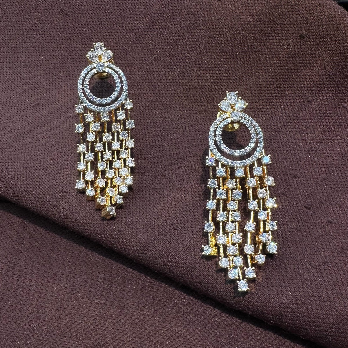 Earring Earrings 262 DIAMOND DUAL PLATING DIAMOND LOOK