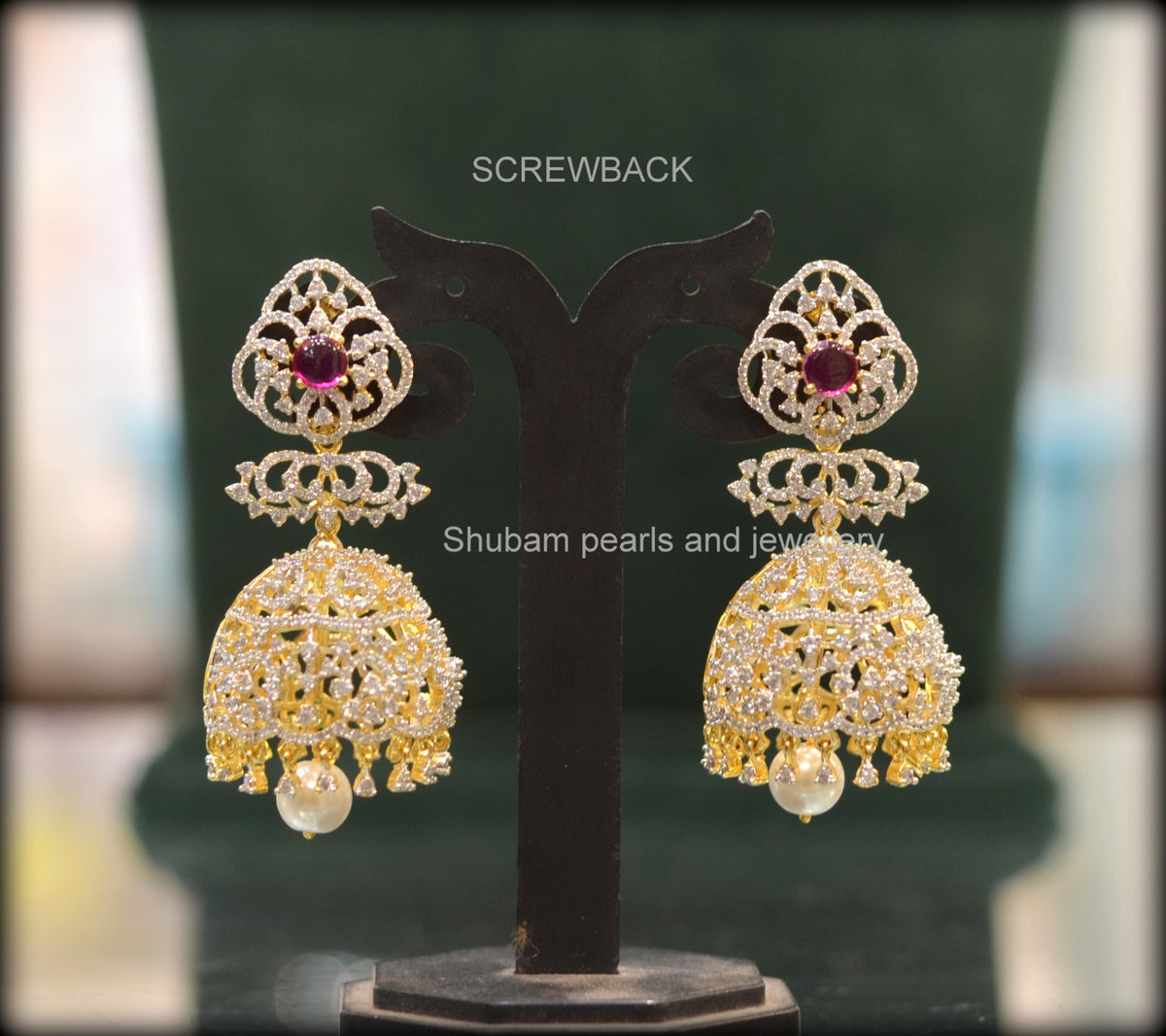 Earring Earrings 073 DIAMOND RUBY
