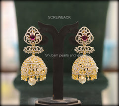 Earring Earrings 073 DIAMOND RUBY