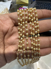 ACCESSORIES EAR Champaswalu 8 line PEARLS medium