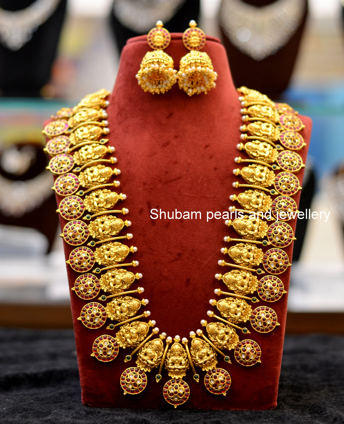 NECKLACE Kempu bottumala long KEMPu RUBY