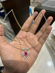NECKLACE Necklace 056 hasli DIAMOND RUBY