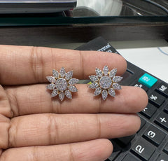 Earring eartops 087 DIAMOND WHITE