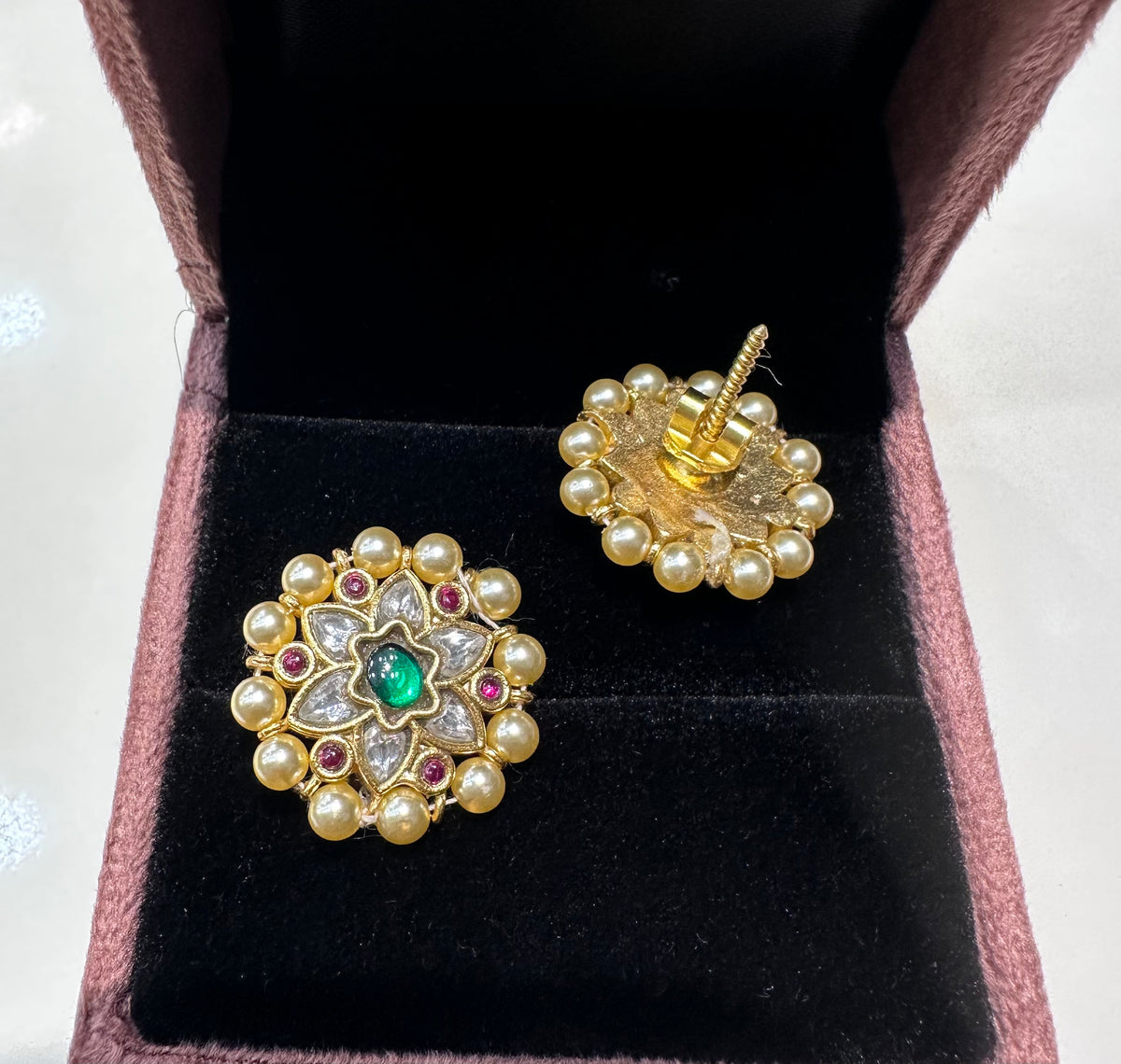 JADAU Jadau eartops 095 JADAU EMERALD