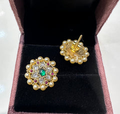 JADAU Jadau eartops 095 JADAU EMERALD