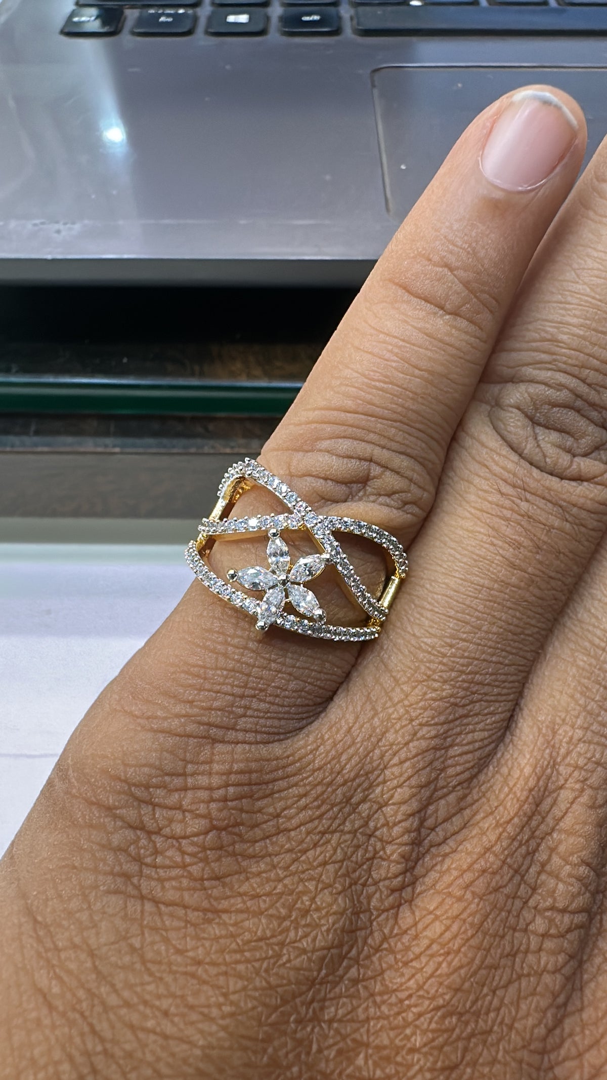 FINGERRING FINGERRING001 DIAMOND  WHITE