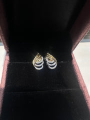 Earring Earrings 206 DIAMOND DUAL PLATING DIAMOND LOOK