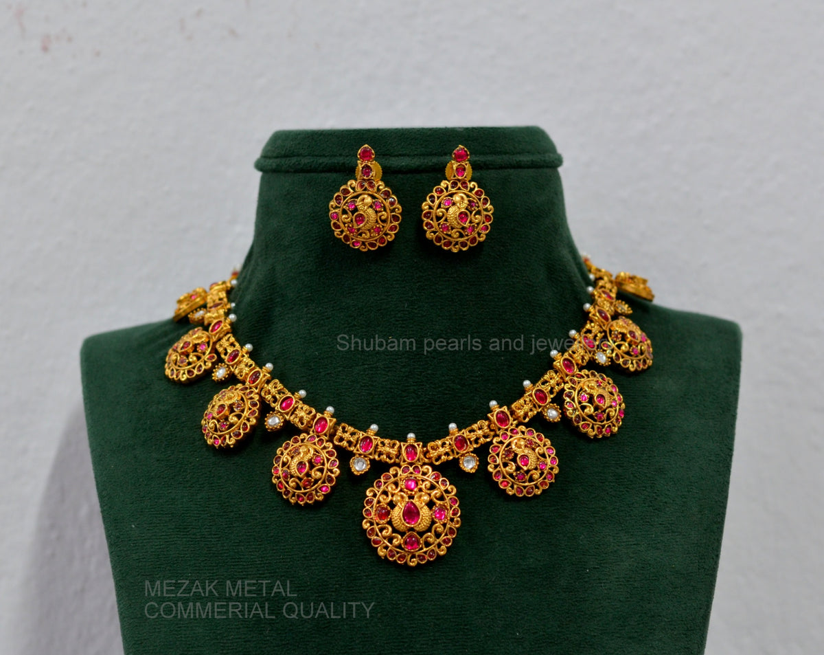 NECKLACE Necklace 903 NAKSHI AD STONE RUBY