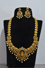 NECKLACE Long necklace 776 - NE776 NAKSHI AD STONE EMERALD