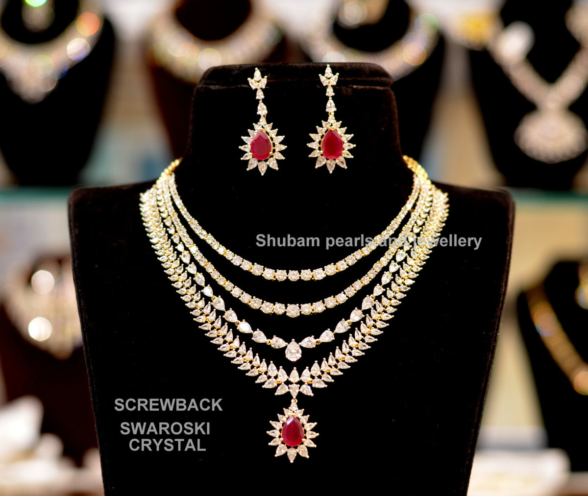 NECKLACE necklace 096 DIAMOND RUBY