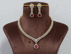 NECKLACE nK227 DIAMOND  RUBY