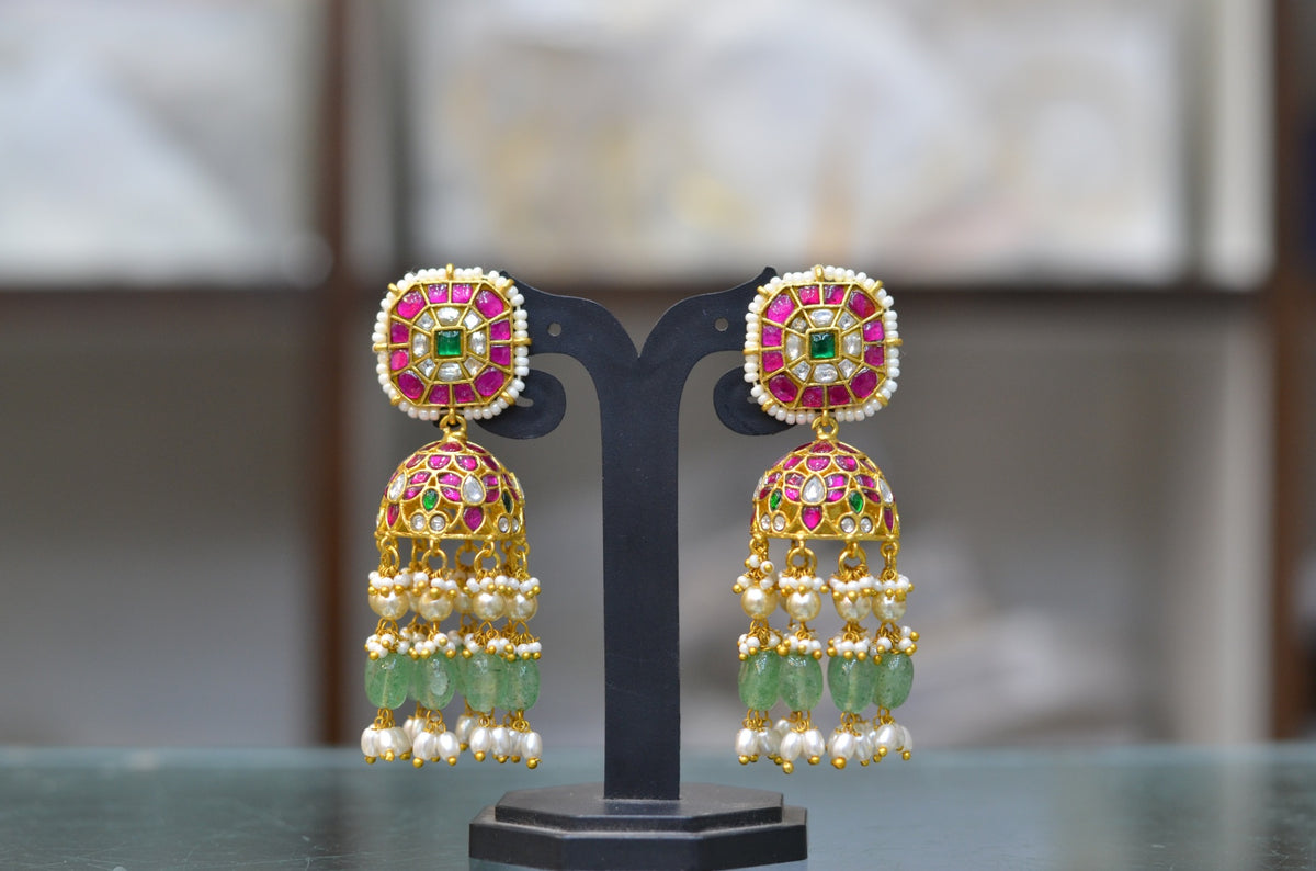 JADAU JHUMKA 055 JADAU MULTI COLOR