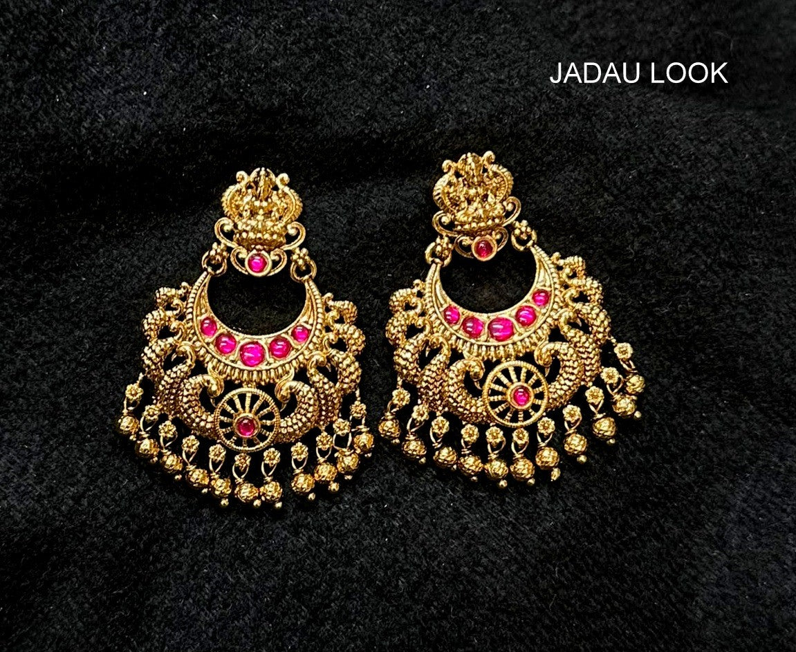Earring Earrings 253 NAKSHI KEMPU MULTI COLOR