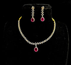 NECKLACE necklace 609 DIAMOND RUBY