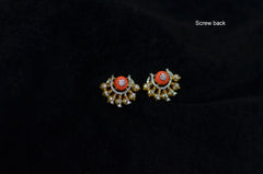Earring ER017 DIAMOND  pearls