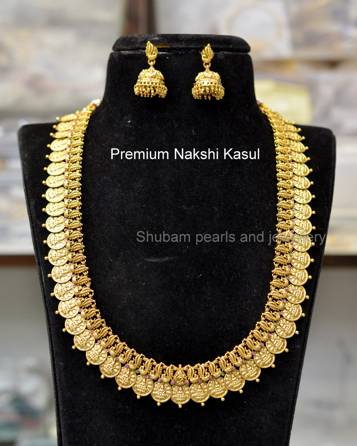 NECKLACE Kasul mala Long  002 - KA002 NAKSHI ANTQIUE GOLDEN