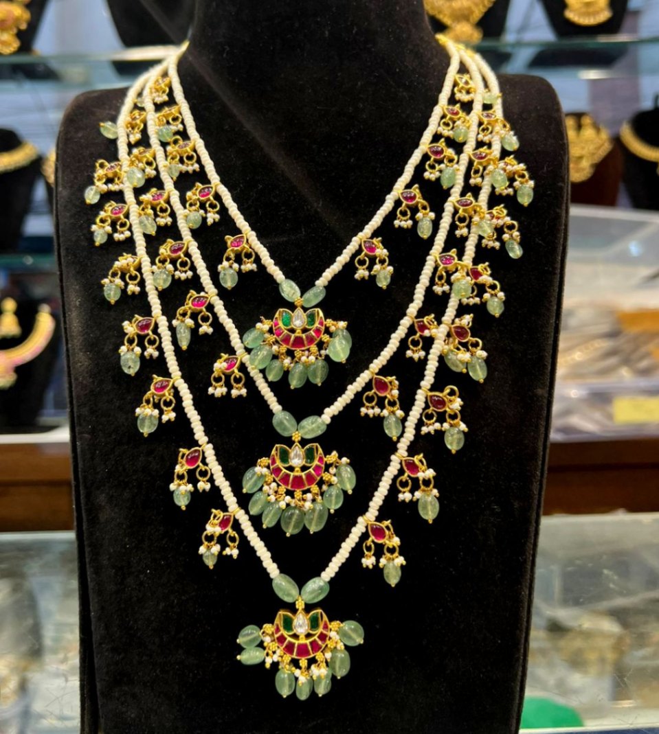 NECKLACE SATHLADA 475 JADAU MULTI COLOR