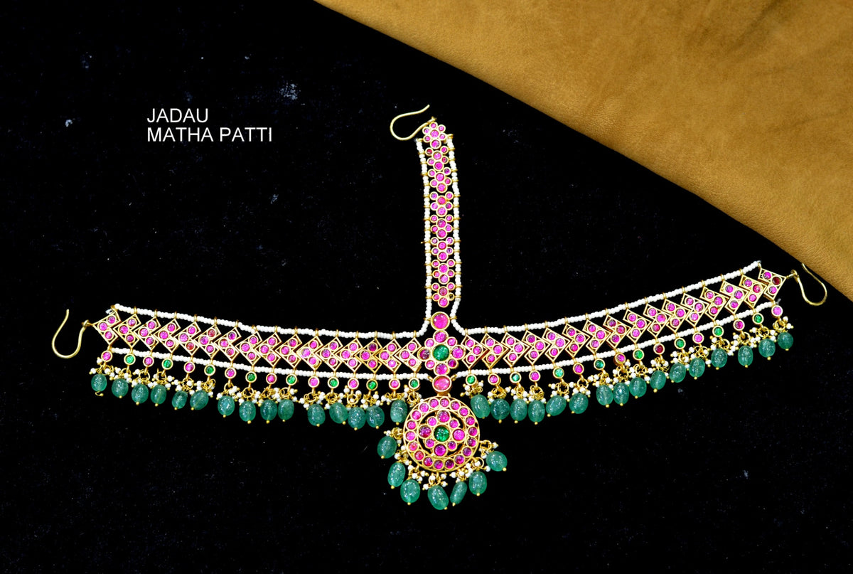 JADAU Matha patti 001 JADAU MULTI COLOR