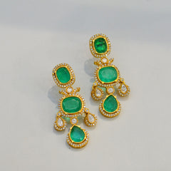 Earring Earrings 122 MOZONITE MINT GREEN