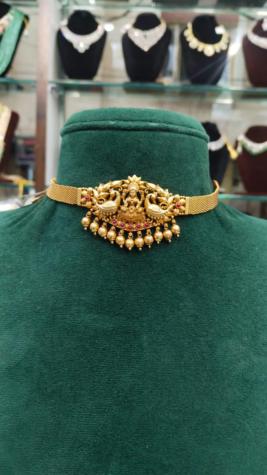 CHOKER Mini choker / armlet 002 NAKSHI ANTQIUE RUBY