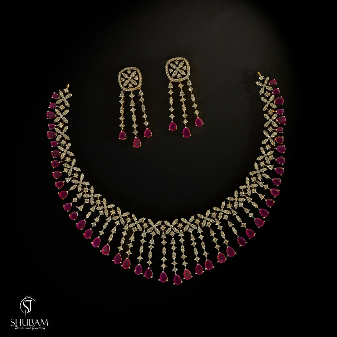 NECKLACE necklace 110 DIAMOND RUBY