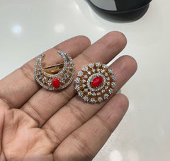 ACCESSORIES EAR chandsur 13coral  - CH13 DIAMOND medium