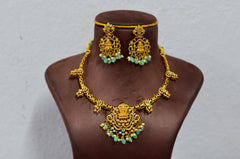 NECKLACE Necklace 746 NAKSHI AD STONE MINT GREEN