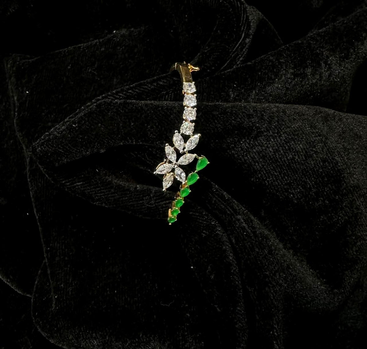 BRACELET/BANGLE Bracelet 019 EMERALD Openable