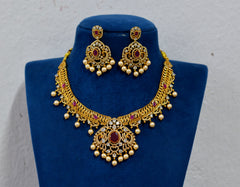 NECKLACE Necklace 935 GOLDEN STONE RUBY