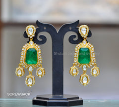 Earring Earrings 270 MOISSANITE EMERALD