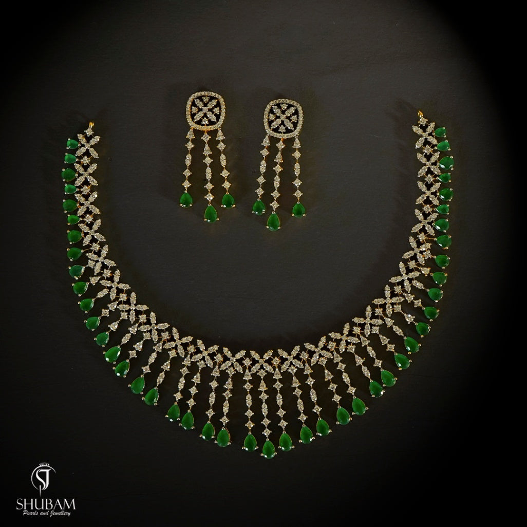 NECKLACE necklace 110 DIAMOND EMERALD