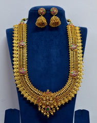 NECKLACE Long Kasul necklace 641 NEW NAKSHI JADAU MIX GOLDEN