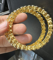 BRACELET/BANGLE Bangle 1137 DUAL PLATING DIAMOND LOOK 2'6