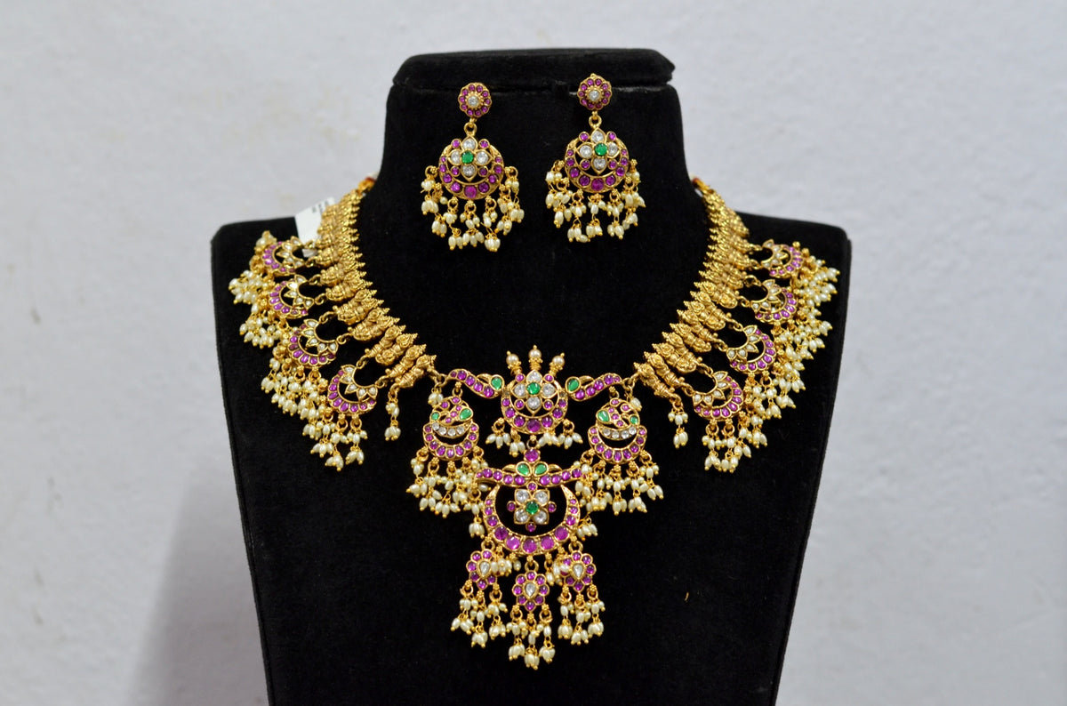 NECKLACE Necklace 647 NAKSHI ANTQIUE GOLDEN